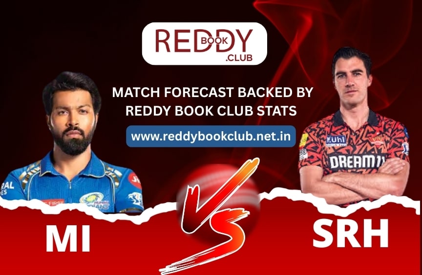 Read more about the article MI vs SRH – Match Forecast Backed by Reddy Book Club Stats